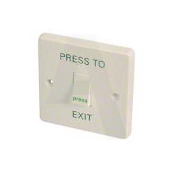 An image of White Momentary 1 Gang Exit Button