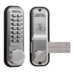 An image of Lockey 2200 Series Digital Push Button Lock With Rim Dead Bolt