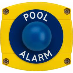 An image of Securefast IP66 Rated Pool Alarm Blue Dome with Yellow Backbox
