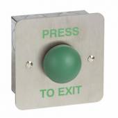 An image of Heavy Duty Green Dome Exit Button "PRESS TO EXIT" 