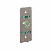 An image of PRESS TO EXIT' Switch with Green LED - H115 x W40mm