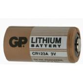 An image of CR123A 3V lithium replacement battery
