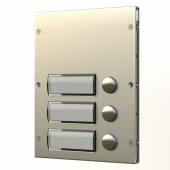 An image of 8000 Series 3 Button Module Stainless Steel