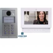 An image of Farfisa Kit DUO 1way Alba c/w Rainhood, Keypad & Sette Monitor