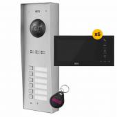 An image of ACO - Como 6 Way Video Door Entry KIT with Handsfree Monitors
