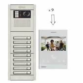 An image of NEXA 9 WAY VIDEO INTERCOM WITH ART4 LITE MONITOR - SINGLE BUTTON