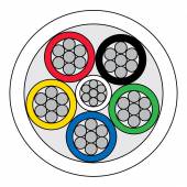 An image of 6 CORE CCAM CABLE COPPER CLAD ALUMINIUM MAGNESIUM CABLE