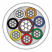 An image of 8 CORE CCAM CABLE COPPER CLAD ALUMINIUM MAGNESIUM CABLE