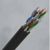 An image of Category 5e Data Cable Black PE Duct grade sheathing (305m)